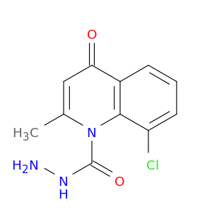 1(4H)-Quinolinecarboxylic acid, 8-chloro-2-methyl-4-oxo-, hydrazide