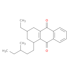 9,10-Anthracenedione, 3-ethyl-1,2,3,4-tetrahydro-1-(3-methylpentyl)-
