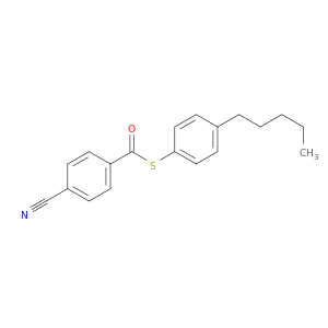 Benzenecarbothioic acid, 4-cyano-, S-(4-pentylphenyl) ester