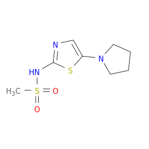 Methanesulfonamide, N-[5-(1-pyrrolidinyl)-2-thiazolyl]-