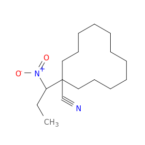 Cyclododecanecarbonitrile, 1-(1-nitropropyl)-
