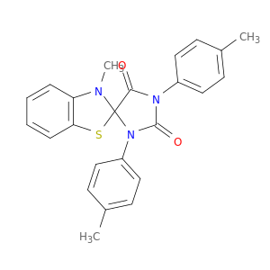 3-甲基-1',3'-二(4-甲基苯基)-螺[苯并噻唑-2(3H),4'-咪唑烷]-2',5'-二酮