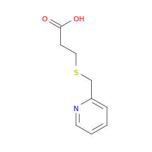 3-[(pyridin-2-ylmethyl)sulfanyl]propanoic Acid
