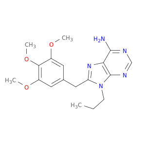 9H-Purin-6-amine, 9-propyl-8-[(3,4,5-trimethoxyphenyl)methyl]-