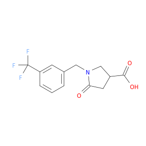5-Oxo-1-{[3-(trifluoromethyl)phenyl]methyl}pyrrolidine-3-carboxylic Acid