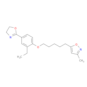 Isoxazole, 5-[5-[4-(4,5-dihydro-2-oxazolyl)-2-ethylphenoxy]pentyl]-3-methyl-