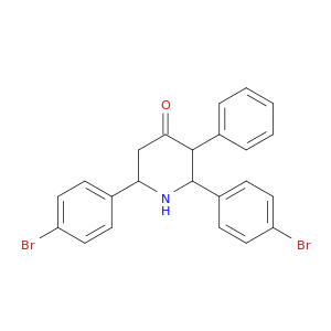4-Piperidinone,2,6-bis(4-bromophenyl)-3-phenyl-