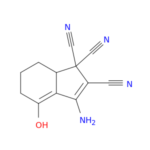 1H-Indene-1,1,2-tricarbonitrile, 3-amino-5,6,7,7a-tetrahydro-4-hydroxy-