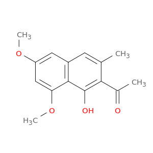 Ethanone, 1-(1-hydroxy-6,8-dimethoxy-3-methyl-2-naphthalenyl)-