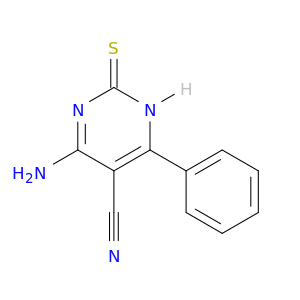 5-Pyrimidinecarbonitrile, 4-amino-1,2-dihydro-6-phenyl-2-thioxo-