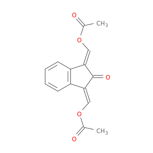 2H-Inden-2-one, 1,3-bis[(acetyloxy)methylene]-1,3-dihydro-, (E,E)-