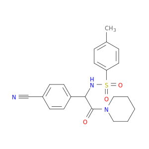 Piperidine, 1-[(4-cyanophenyl)[[(4-methylphenyl)sulfonyl]amino]acetyl]-
