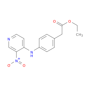 Benzeneacetic acid,4-[(3-nitro-4-pyridinyl)amino]-, ethyl ester