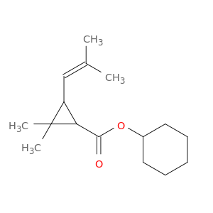 CYCLOHEXYL 2,2-DIMETHYL-3-(2-METHYLPROP-1-ENYL)CYCLOPROPANE-1-CARBOXYLATE