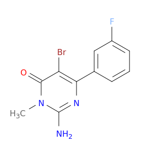 4(3H)-Pyrimidinone, 2-amino-5-bromo-6-(3-fluorophenyl)-3-methyl-