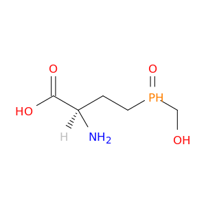 Butanoic acid, 2-amino-4-(hydroxymethylphosphinyl)-, (2R)-