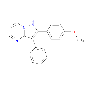 Pyrazolo[1,5-a]pyrimidine, 1,3a-dihydro-2-(4-methoxyphenyl)-3-phenyl-