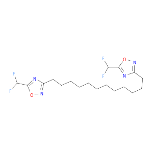 1,2,4-Oxadiazole, 3,3'-(1,12-dodecanediyl)bis[5-(difluoromethyl)-