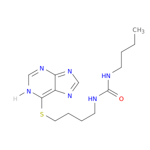 Urea, N-butyl-N'-[4-(1H-purin-6-ylthio)butyl]-