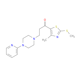 1-(4-METHYL-2-(METHYLTHIO)-1,3-THIAZOL-5-YL)-3-(4-(2-PYRIDINYL)-1-PIPERAZINYL)-1-PROPANONE