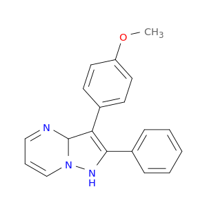 Pyrazolo[1,5-a]pyrimidine, 1,3a-dihydro-3-(4-methoxyphenyl)-2-phenyl-