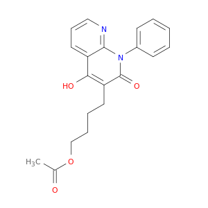 1,8-Naphthyridin-2(1H)-one, 3-[4-(acetyloxy)butyl]-4-hydroxy-1-phenyl-