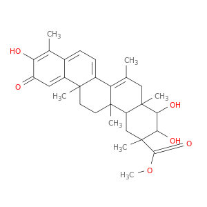 24,25,26,27-Tetranoroleana-1(10),3,5,7,14-pentaen-29-oicacid, 3,21,22-trihydroxy-9,13,15-trimethyl-2-oxo-, methyl ester, (9b,13a,20a,21b,22b)-