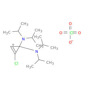 Cyclopropenylium, bis[bis(1-methylethyl)amino]chloro-, perchlorate