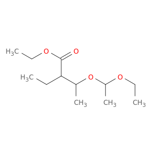Butanoic acid, 3-(1-ethoxyethoxy)-2-ethyl-, ethyl ester