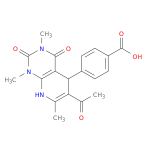 4-(6-ACETYL-1,3,7-TRIMETHYL-2,4-DIOXO-1,2,3,4,5,8-HEXAHYDROPYRIDO[2,3-D]PYRIMIDIN-5-YL)BENZOIC ACID