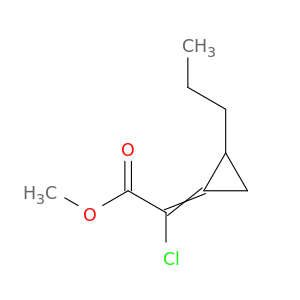 Acetic acid, chloro(propylcyclopropylidene)-, methyl ester