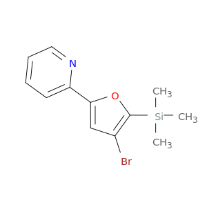 Pyridine, 2-[4-bromo-5-(trimethylsilyl)-2-furanyl]-