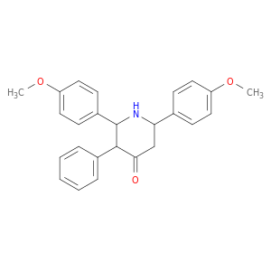 4-Piperidinone,2,6-bis(4-methoxyphenyl)-3-phenyl-