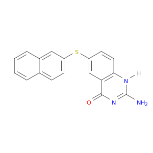 4(1H)-Quinazolinone, 2-amino-6-(2-naphthalenylthio)-