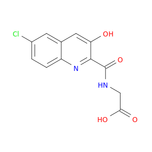 Glycine, N-[(6-chloro-3-hydroxy-2-quinolinyl)carbonyl]-