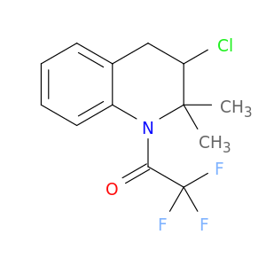 Quinoline, 3-chloro-1,2,3,4-tetrahydro-2,2-dimethyl-1-(trifluoroacetyl)-