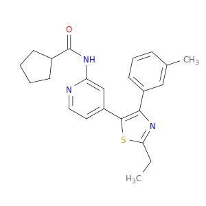 N-[4-[2-ETHYL-4-(3-METHYLPHENYL)-1,3-THIAZOL-5-YL]-2-PYRIDYL]CYCLOPENTANECARBOXAMIDE