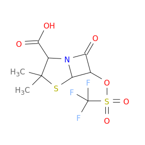 4-Thia-1-azabicyclo[3.2.0]heptane-2-carboxylicacid, 3,3-dimethyl-7-oxo-6-[[(trifluoromethyl)sulfonyl]oxy]- (9CI)