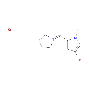 Pyrrolidinium, 1-[(4-bromo-1H-pyrrol-2-yl)methylene]-, bromide