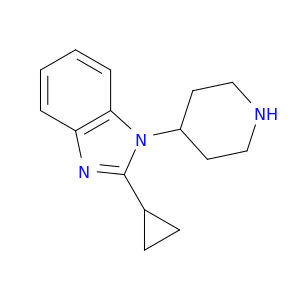 1H-Benzimidazole, 2-cyclopropyl-1-(4-piperidinyl)-