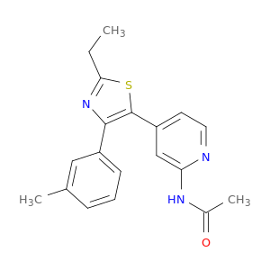 N-[4-[2-ETHYL-4-(3-METHYLPHENYL)-1,3-THIAZOL-5-YL]-2-PYRIDYL]ACETAMIDE