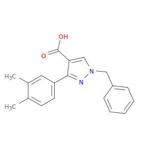 1-Benzyl-3-(3,4-dimethylphenyl)-1H-pyrazole-4-carboxylic Acid