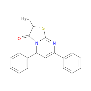 5H-Thiazolo[3,2-a]pyrimidin-3(2H)-one, 2-methyl-5,7-diphenyl-