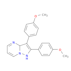 Pyrazolo[1,5-a]pyrimidine, 1,3a-dihydro-2,3-bis(4-methoxyphenyl)-