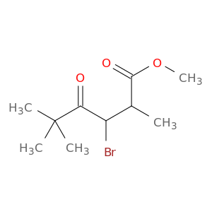 Hexanoic acid, 3-bromo-2,5,5-trimethyl-4-oxo-, methyl ester