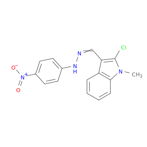 1H-Indole-3-carboxaldehyde,2-chloro-1-methyl-, 2-(4-nitrophenyl)hydrazone