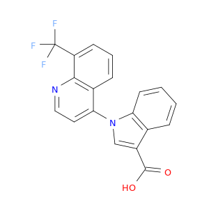 1H-Indole-3-carboxylic acid, 1-[8-(trifluoromethyl)-4-quinolinyl]-