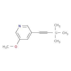 Pyridine, 3-methoxy-5-[(trimethylsilyl)ethynyl]-