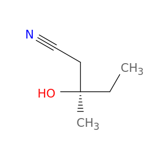 Pentanenitrile, 3-hydroxy-3-methyl-, (3R)-