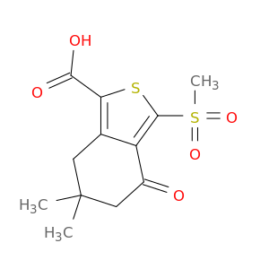 6,6-Dimethyl-3-(methylsulfonyl)-4-oxo-4,5,6,7-tetrahydrobenzo[c]thiophene-1-carboxylic acid